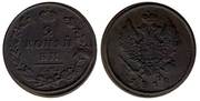 Монета 2 копейки 1812 г    в г. Астрахань
